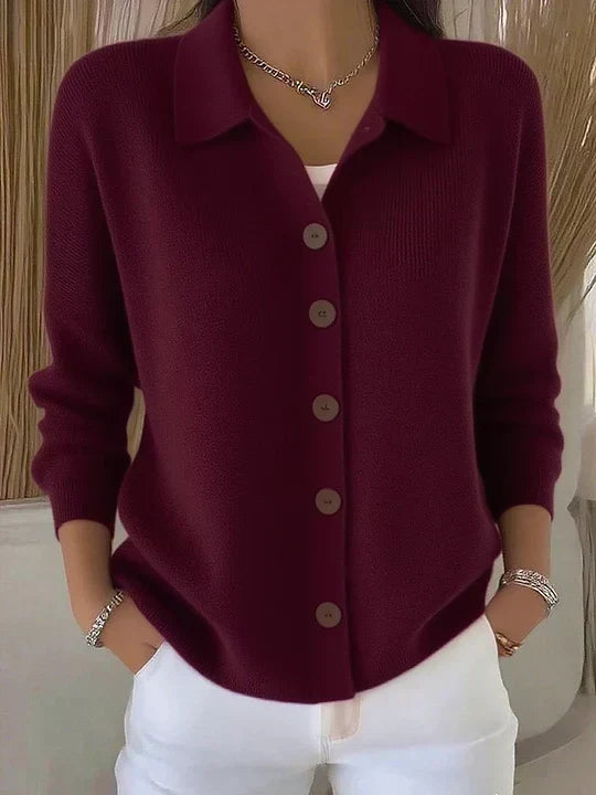 Josefina | Suéter de Punto con Cuello y Botones