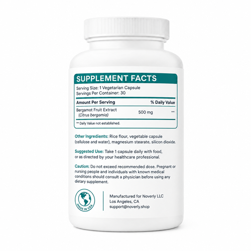 Bergamota Cítrica 500 mg Máxima Potencia — Apoyo Cardiovascular