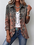Vincenza | Chaqueta Difuminada Texturizada con Volantes