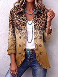 Ortensia | Blazer Leopardo Ocre con Volantes