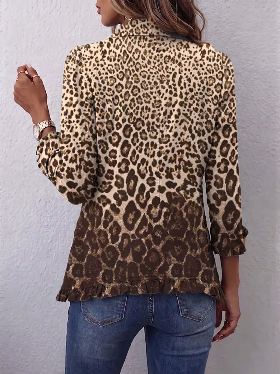 Gina | Chaqueta Leopardo con Volantes