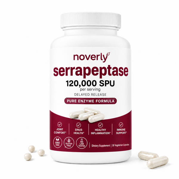 Serrapeptasa 120.000 SPU Máxima Potencia — Apoyo Enzimático